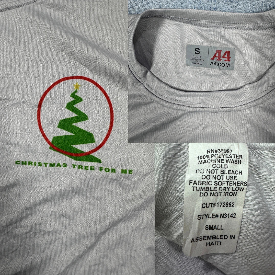 A4® White Sports T Shirt Graphic-S