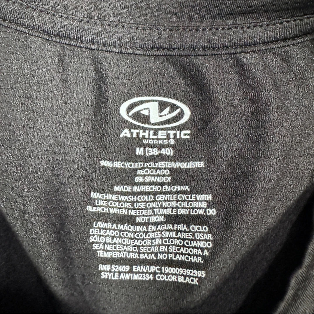Athletic Works® Black Sports T Shirt-M