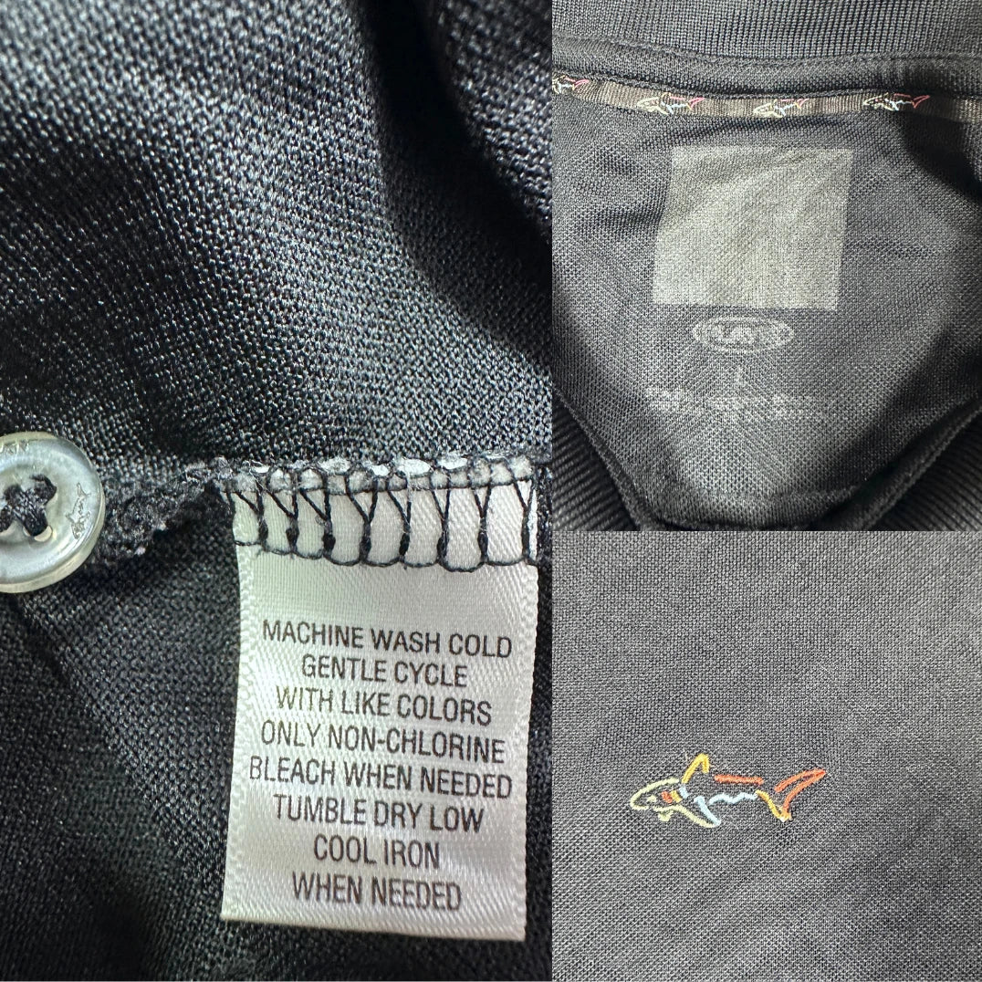 GregNorman® Black Polo Shirt-L