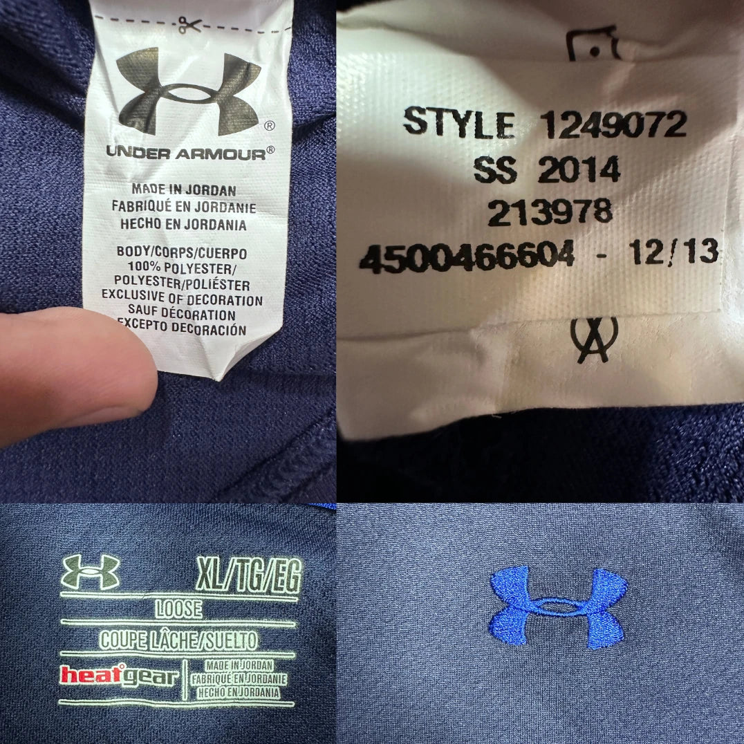 Under Armour® Navy Polo HeatGear-XL