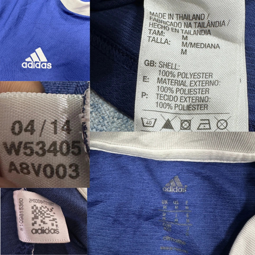 Adidas® Blue Climalite Jersey Shirt-M