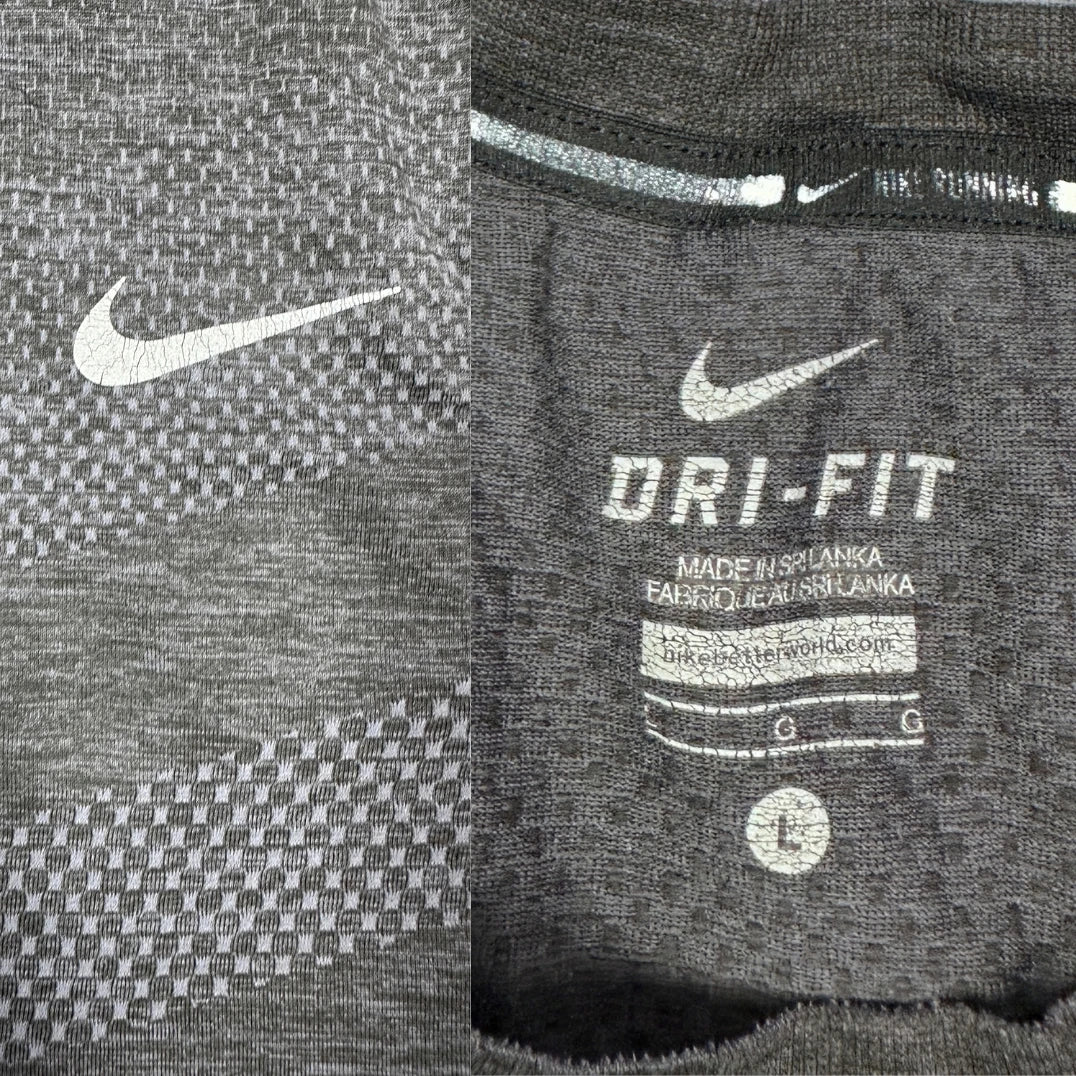 Nike® Charcoal Sports T Shirt Dri Fit-L