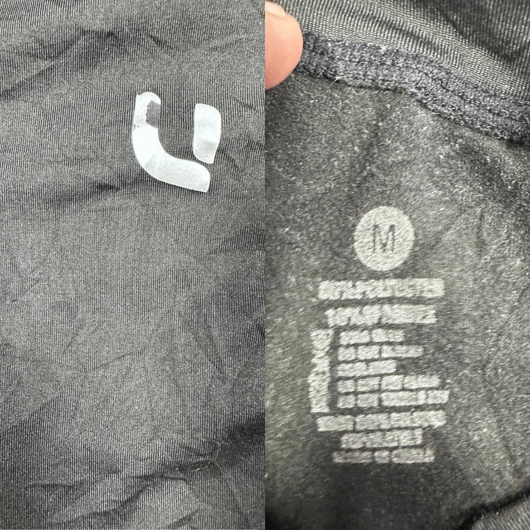 Unbranded Black Long Sleeve Compression Top-M