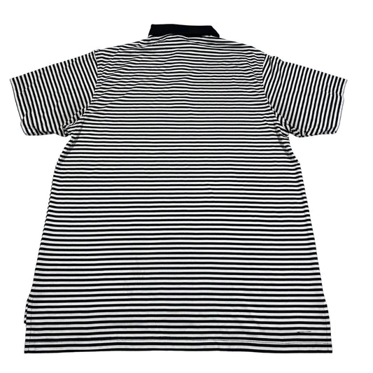 Peter Millar® Black Polo Shirt Striped-XL