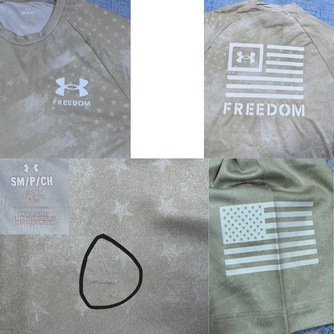 Under Armour® Beige Freedom Performance Shirt-S