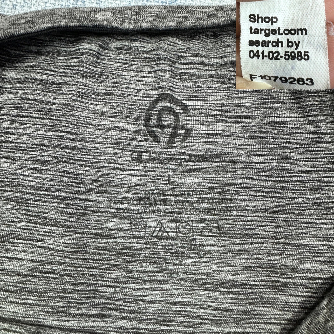 C9 Champion® Gray Performance T Shirt-L