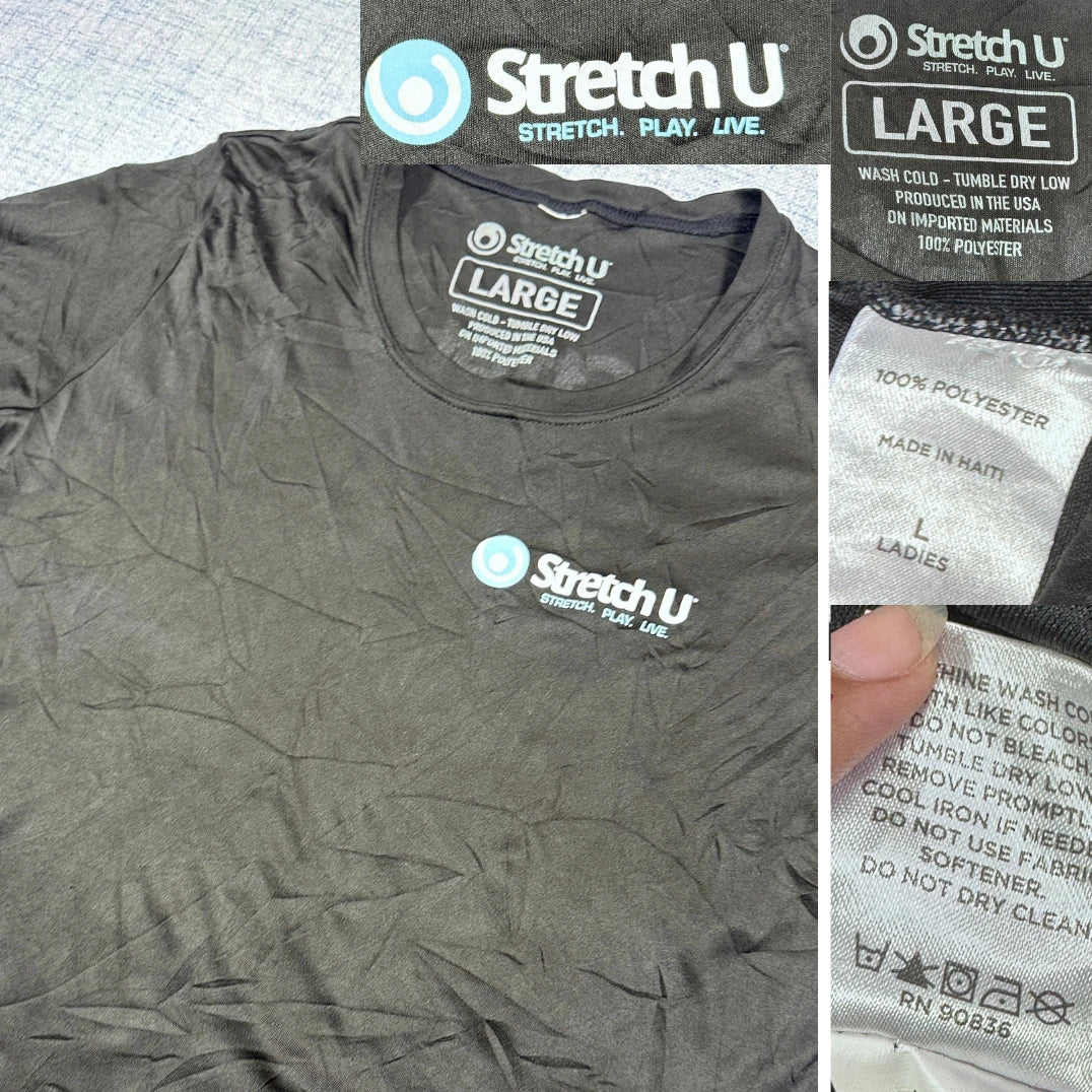 Stretch U® Black Sports T Shirt-M