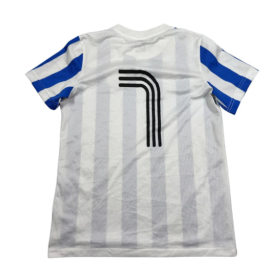 Nike® Blue Football Jersey Striped-YXL