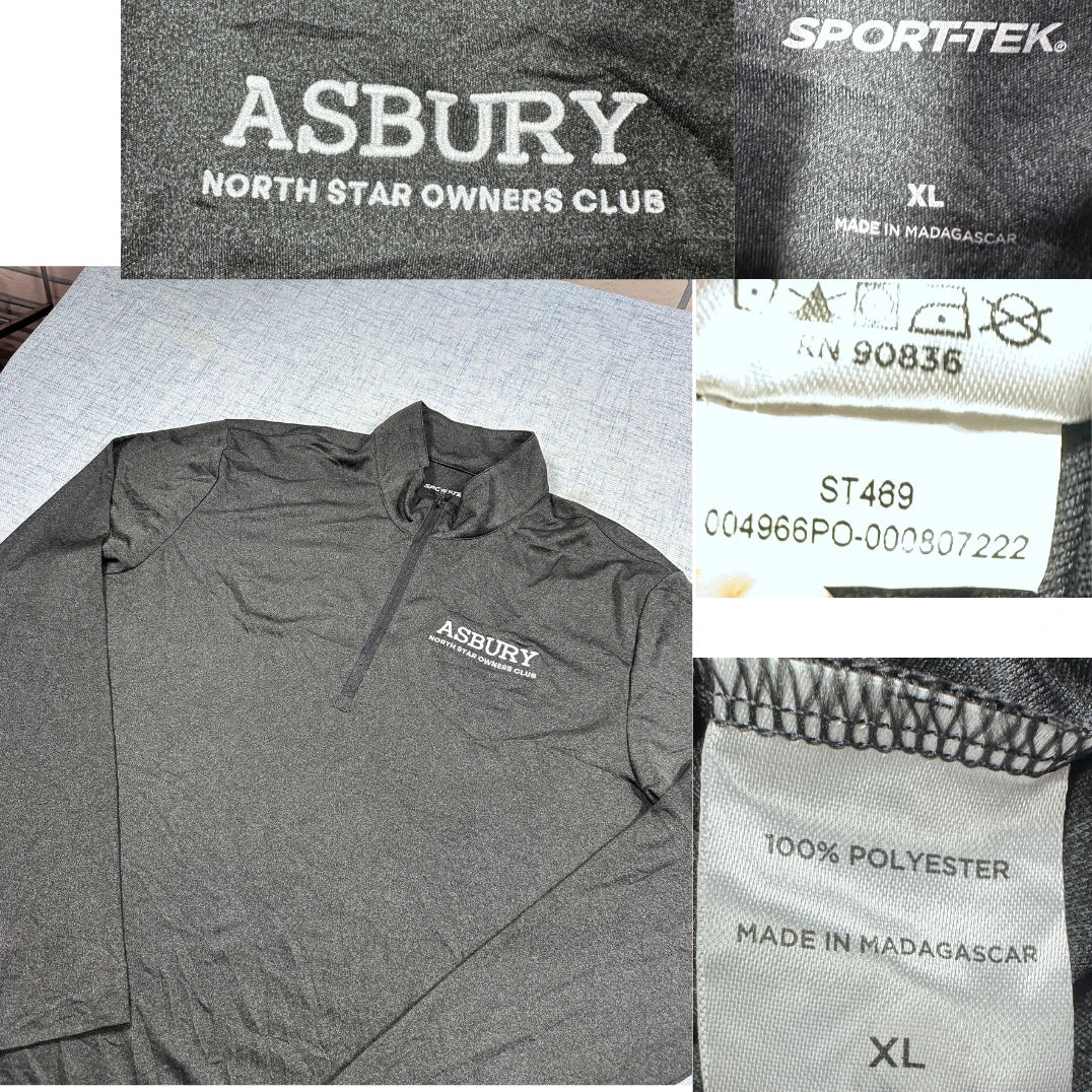 Sport Tek® Grey Quarter Zip Pullover-XL