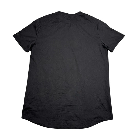 All in Motion® Black Stretch Performance T Shirt Curved Hem-M
