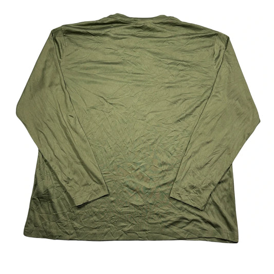 UltraClub® Olive Wasatch Half Marathon Long Sleeve Performance T Shirt-L