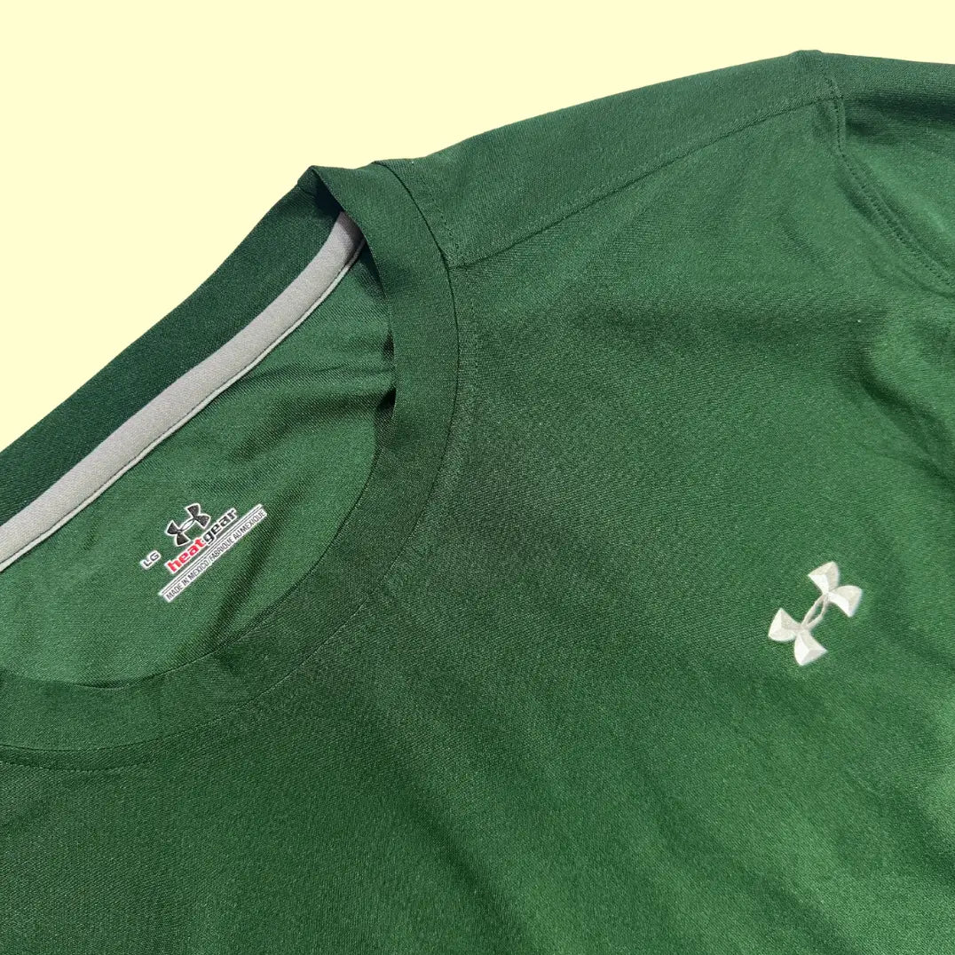Authentic Under Armour long-sleeve performance shirt in deep green