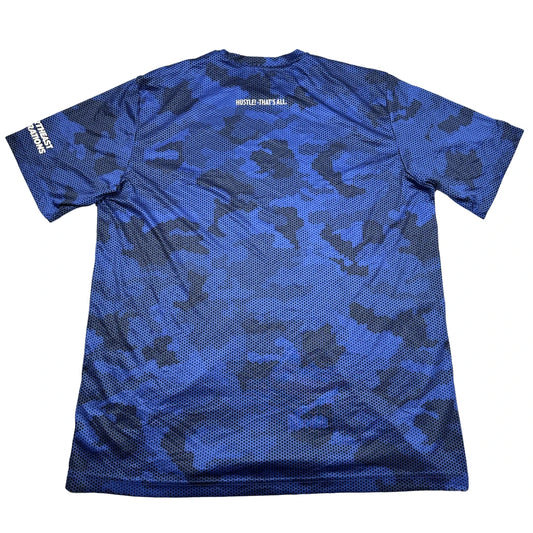 Sport-Tek® Royal Blue Camo Hex Performance T Shirt-XL