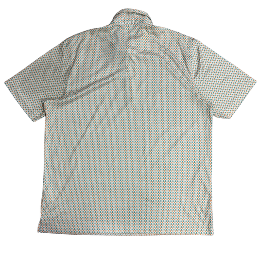 🐊 Greg Norman PlayDry Printed Polo Shirt – XL