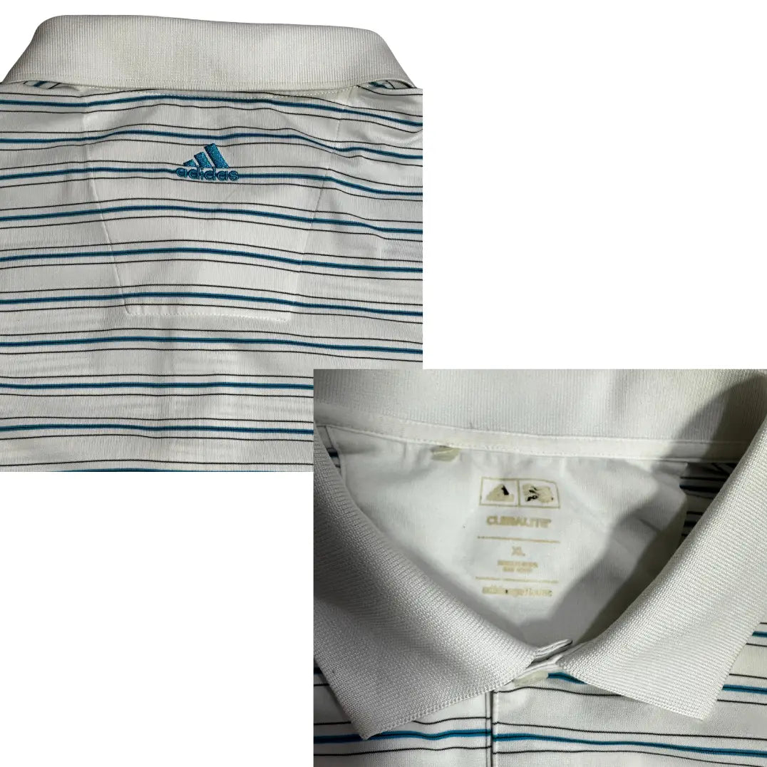 Adidas Climacool Striped Polo Shirt