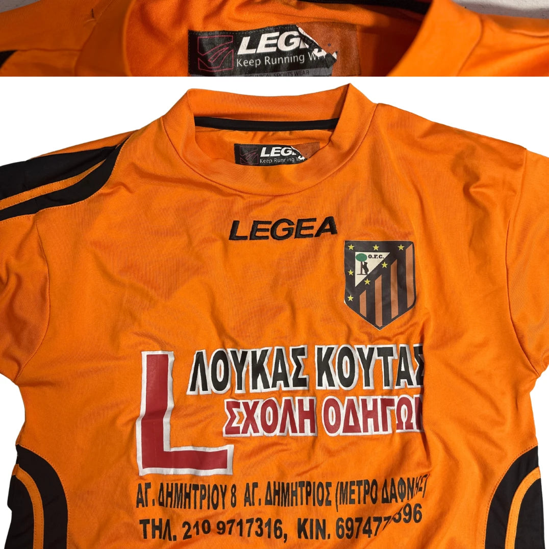 Orange Legea Football Club Match Jersey with Player Print ⚽🧡