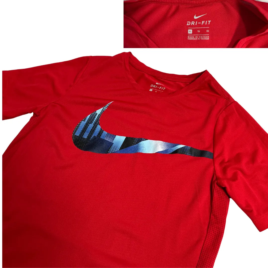 Nike Red Dri-FIT Performance Swoosh Tee