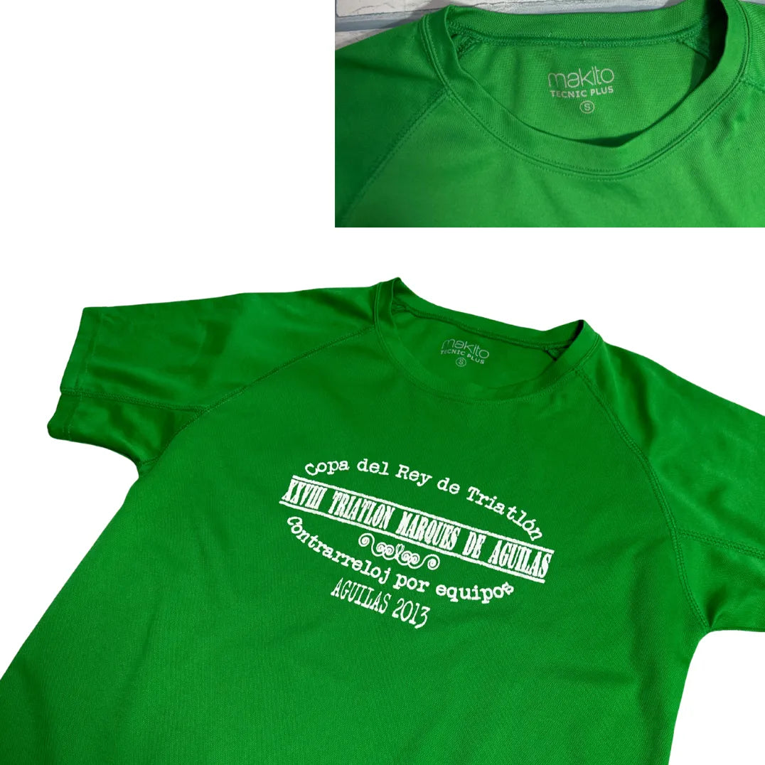 Makito Green Triathlon Event Performance Tee