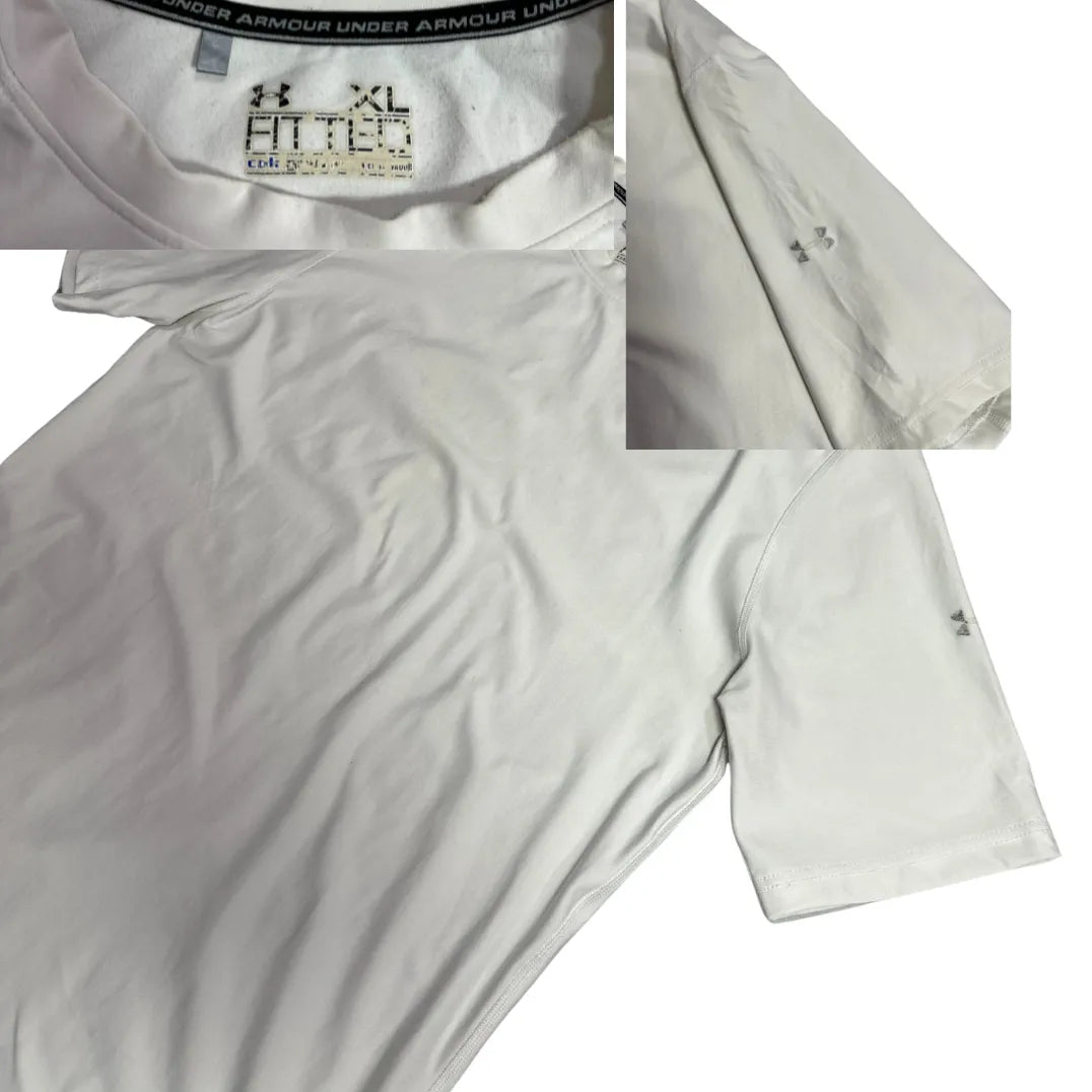 Under Armour White Performance Crew Neck T Shirt 👕