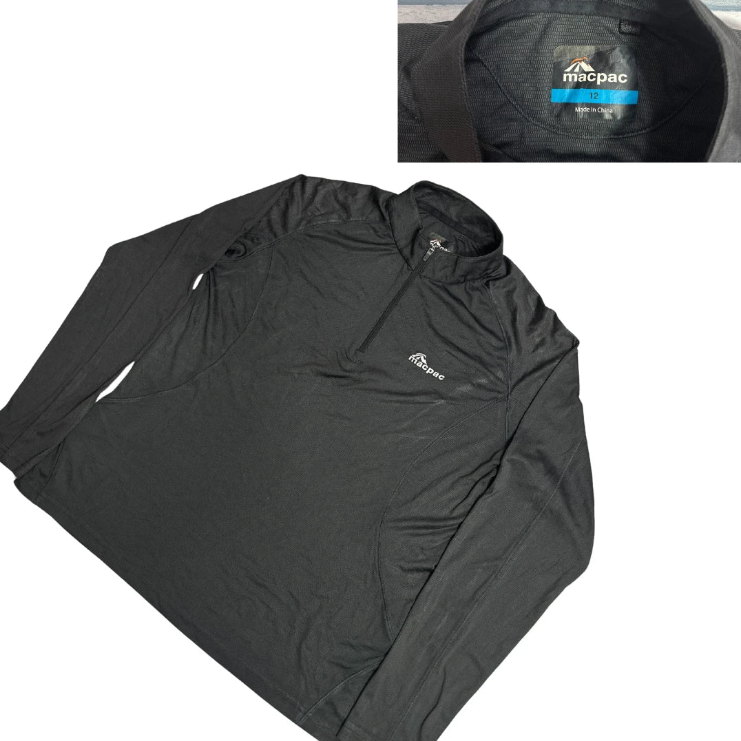 Macpac Lightweight Quarter Zip Outdoor Pullover