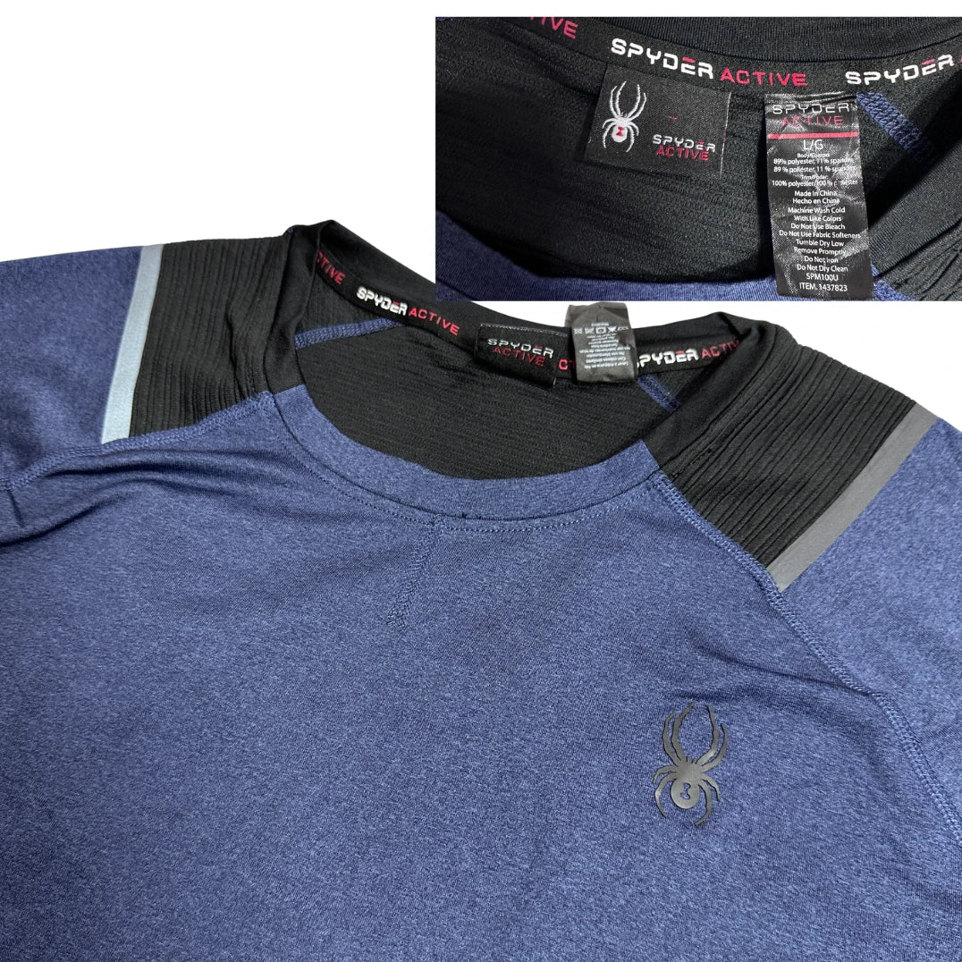Spyder Active Performance Training T Shirt – Blue Edition 🕷️