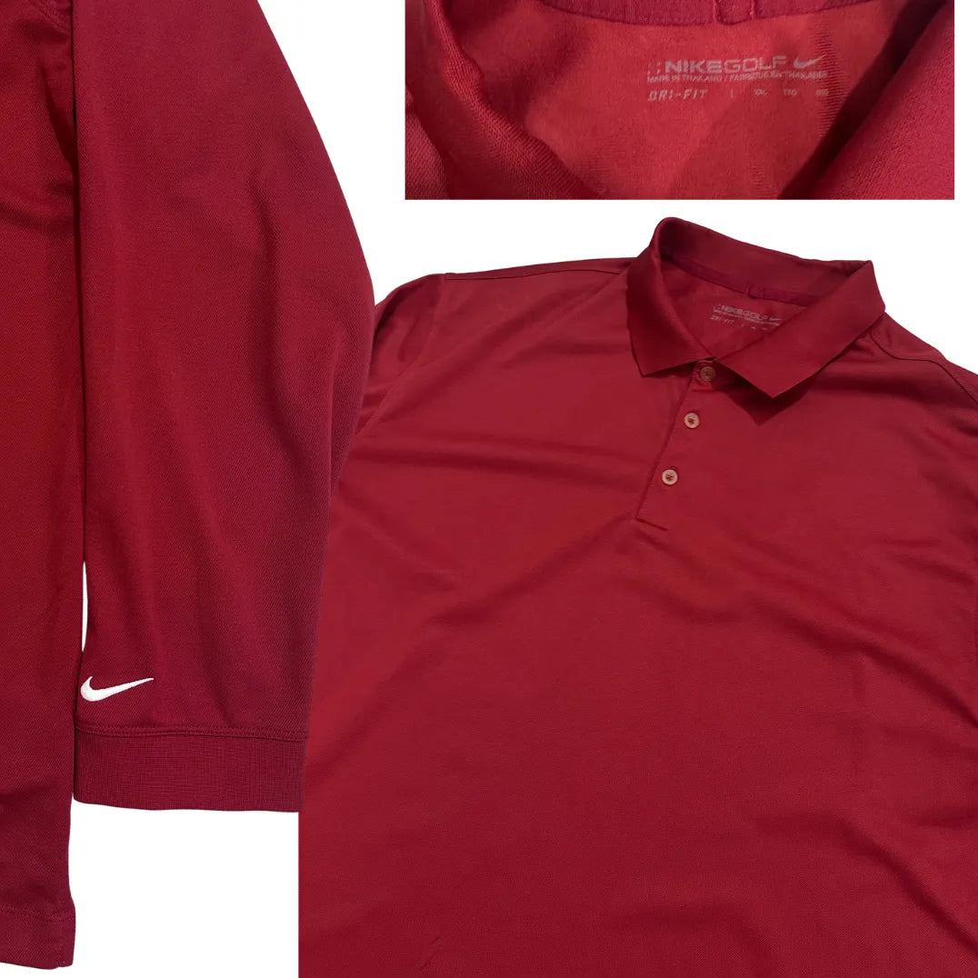 Nike Golf Dri Fit Long Sleeve Performance Polo