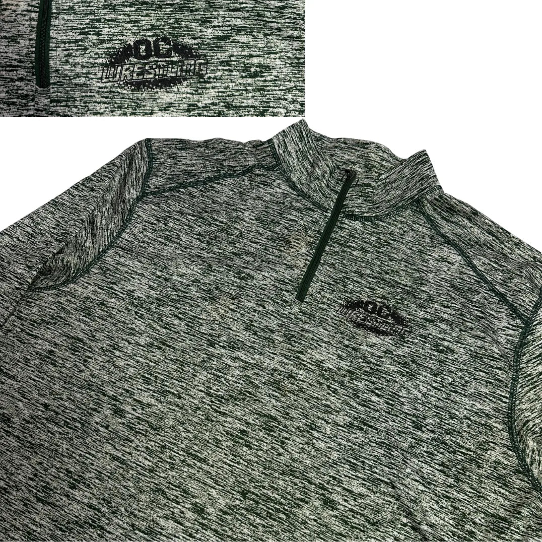 OE Wrestling Heathered Quarter Zip Performance Pullover
