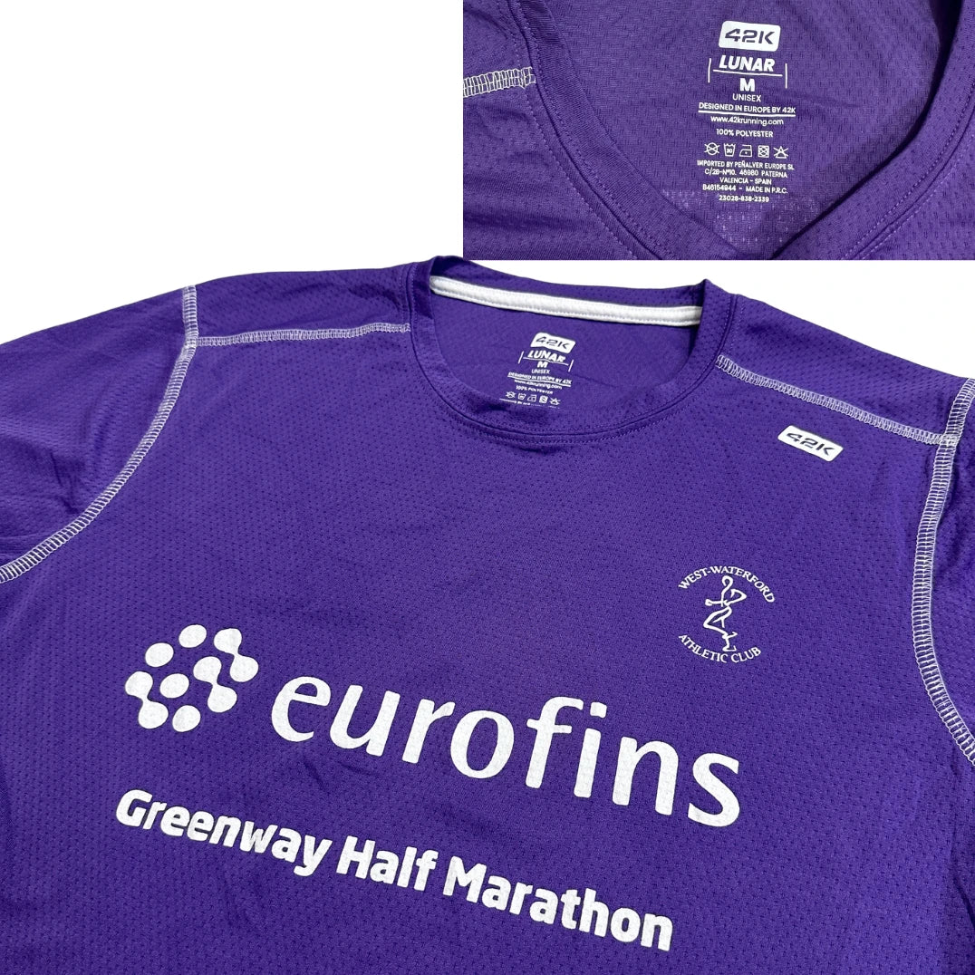 Purple Performance Running Tee – Eurofins Marathon Edition