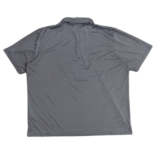 Russell® Grey Striped Polo Shirt – Liberty Flames Edition