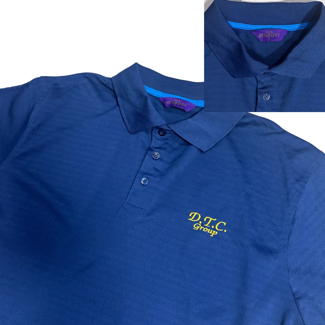 Henbury® Classic Polo Shirt – D.T.C Group Edition 🔵