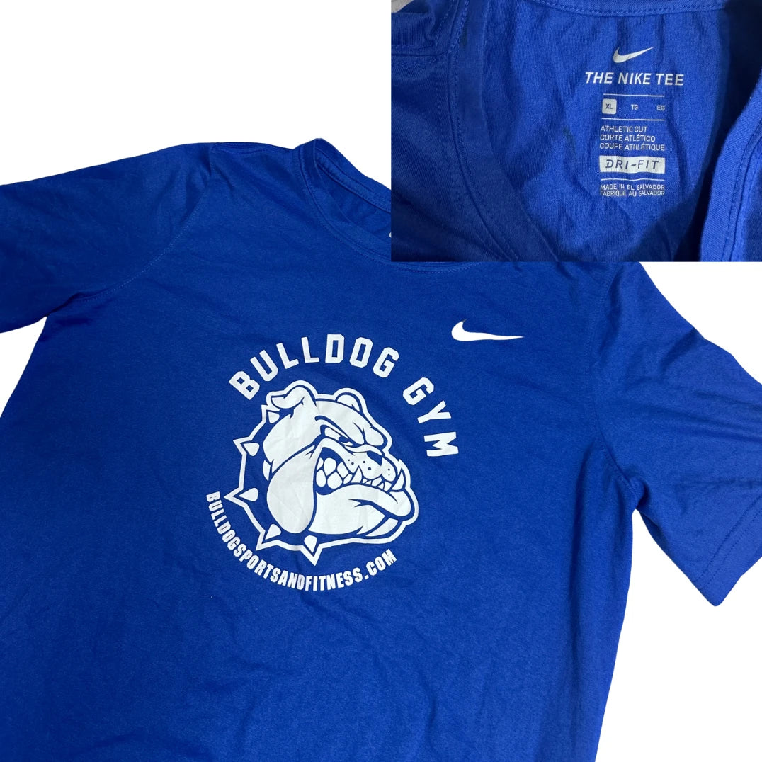 Nike® Dri-FIT Graphic Tee – Bulldog Gym Edition 🔵🐶