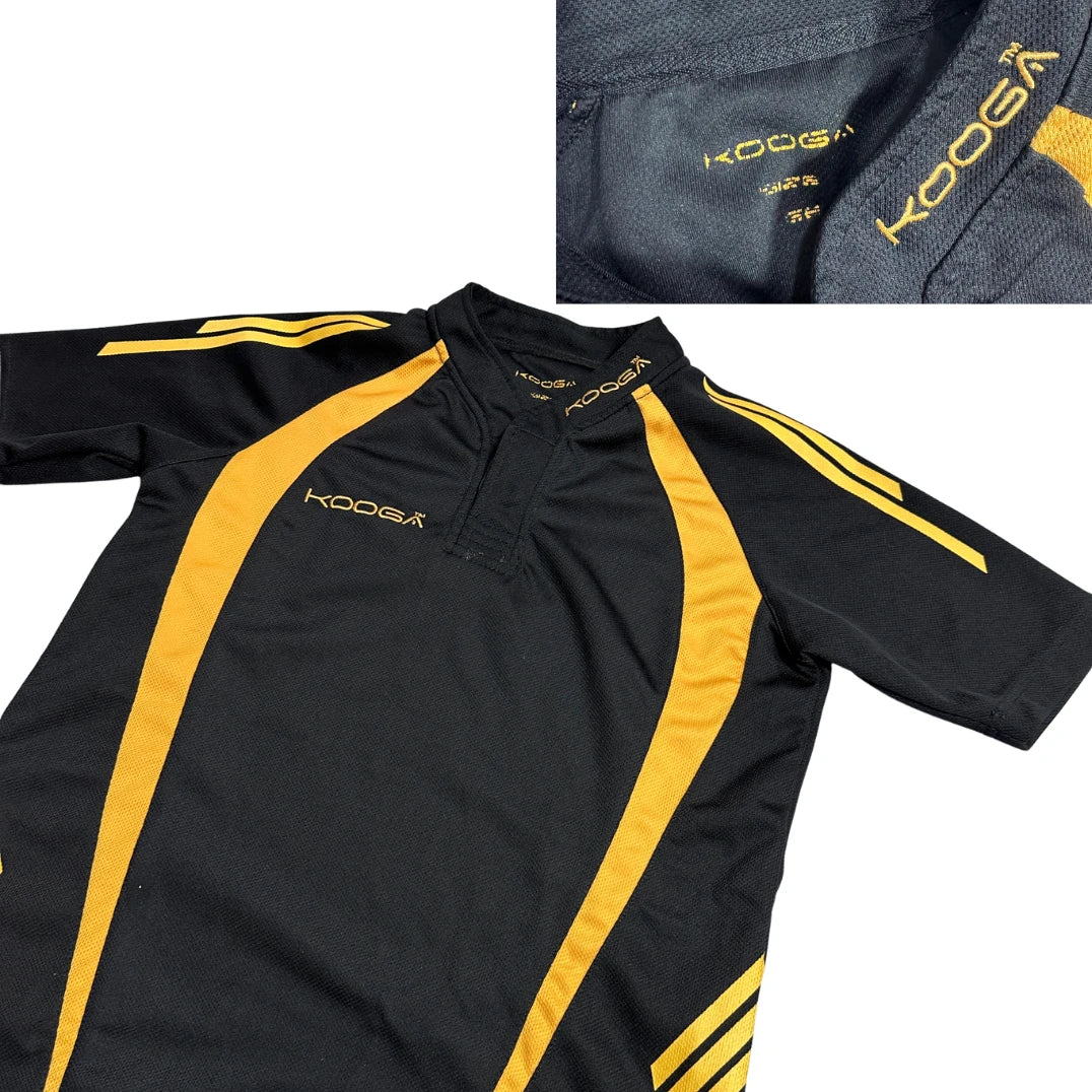 Kooga® Black & Yellow Rugby Style Jersey 🟡⚫(S)