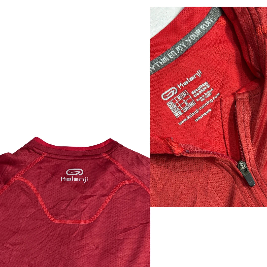 Kalenji® Red Running Performance Zip Top(L)