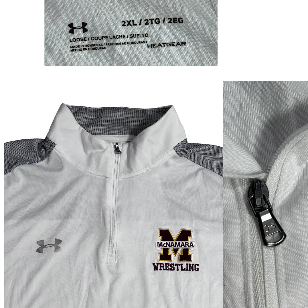 Under Armour® White Quarter Zip Training Top ❄️(2XL)