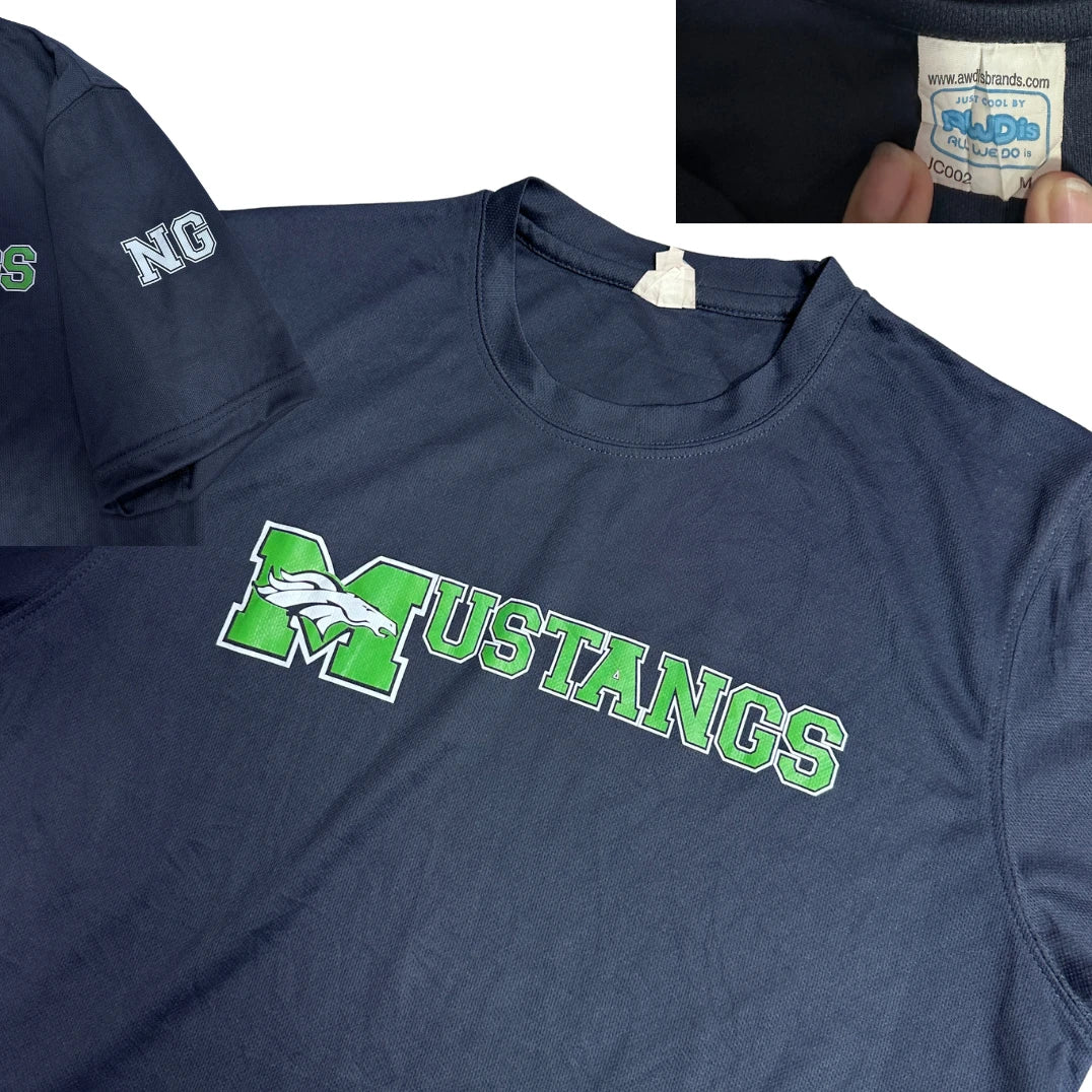 Mustangs® Graphic Athletic Tee 💙💚(M)
