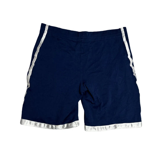 OLD NAVY ® Navy Blue Athletic Shorts with Contrast Silver Trim
