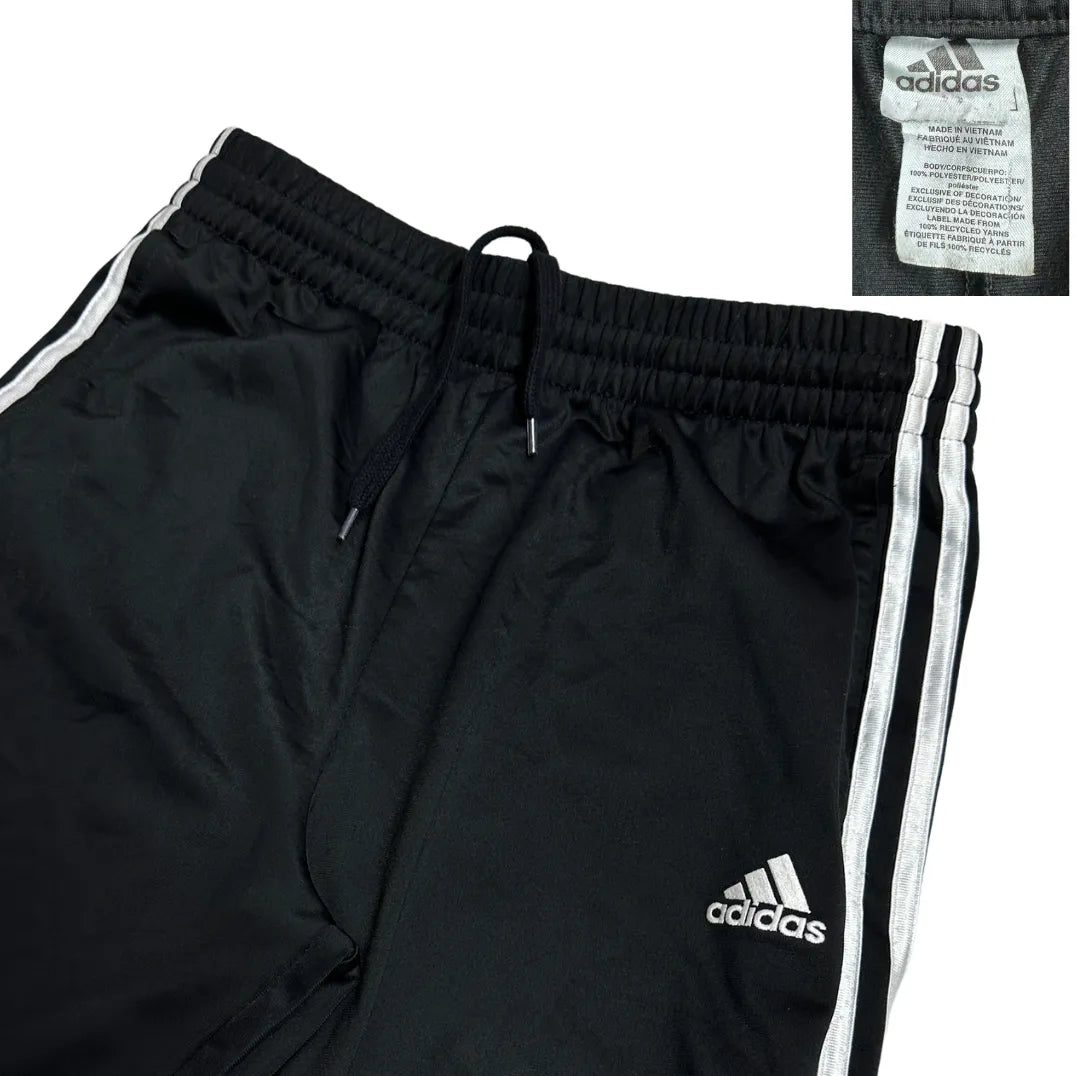 Adidas Black Classic 3-Stripes Track Pants