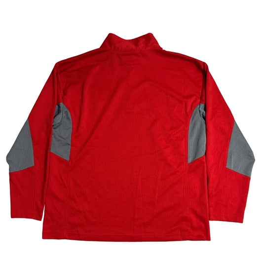 ProEdge Athletic Red Quarter Zip Performance Pullover