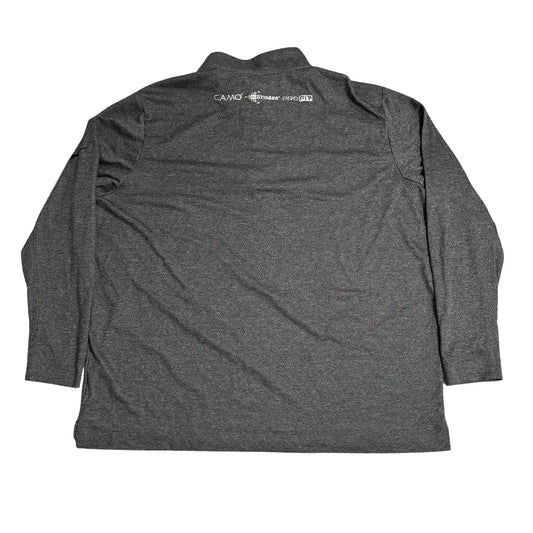 Nike Dri Fit Heather Grey Quarter Zip Performance Pullover
