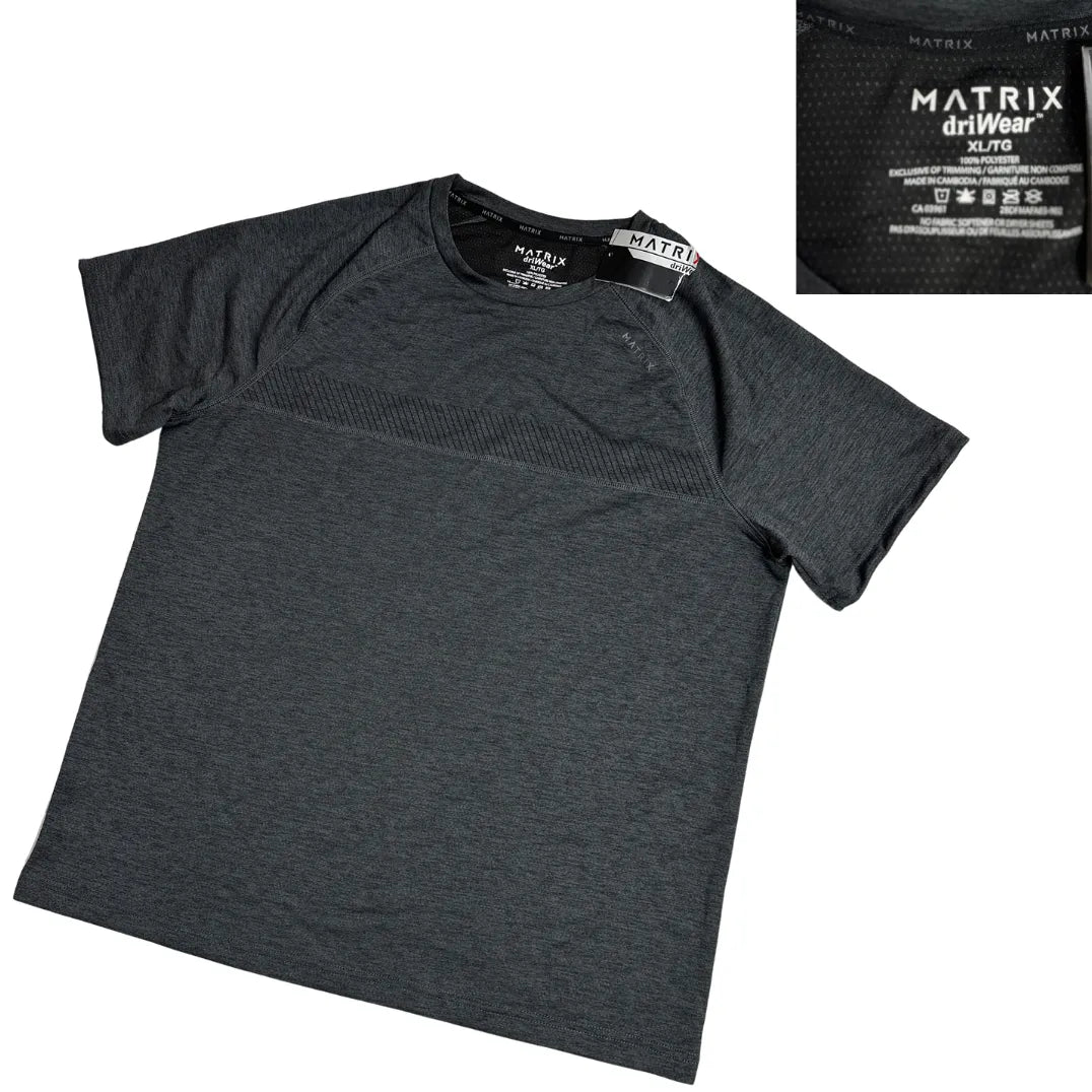 Matrix Dri Wear Charcoal Performance Tee ⚙️