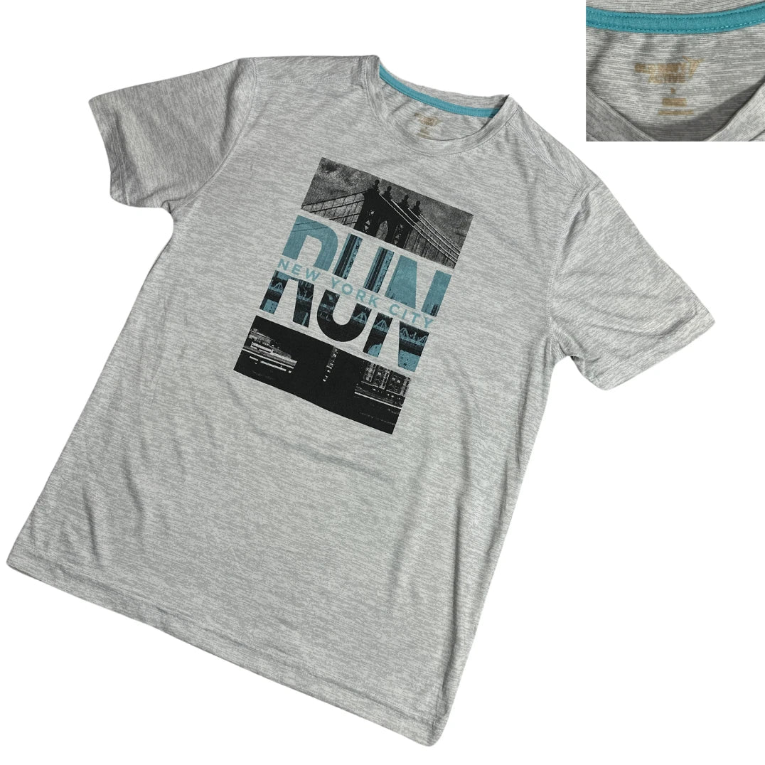 Grey RUN New York City Graphic T Shirt 🗽