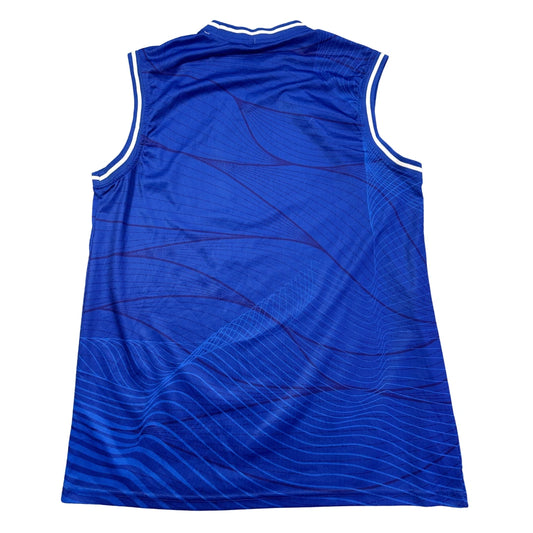 Thailand® Blue Football Sleeveless Jersey(M)