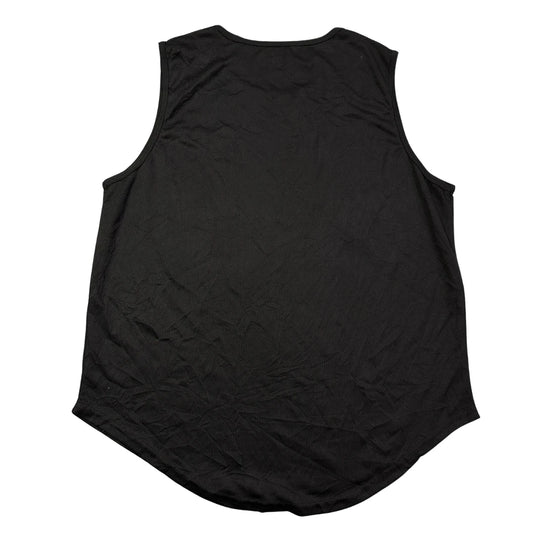 Black Graphic Performance Sleeveless Tank Top(XL)