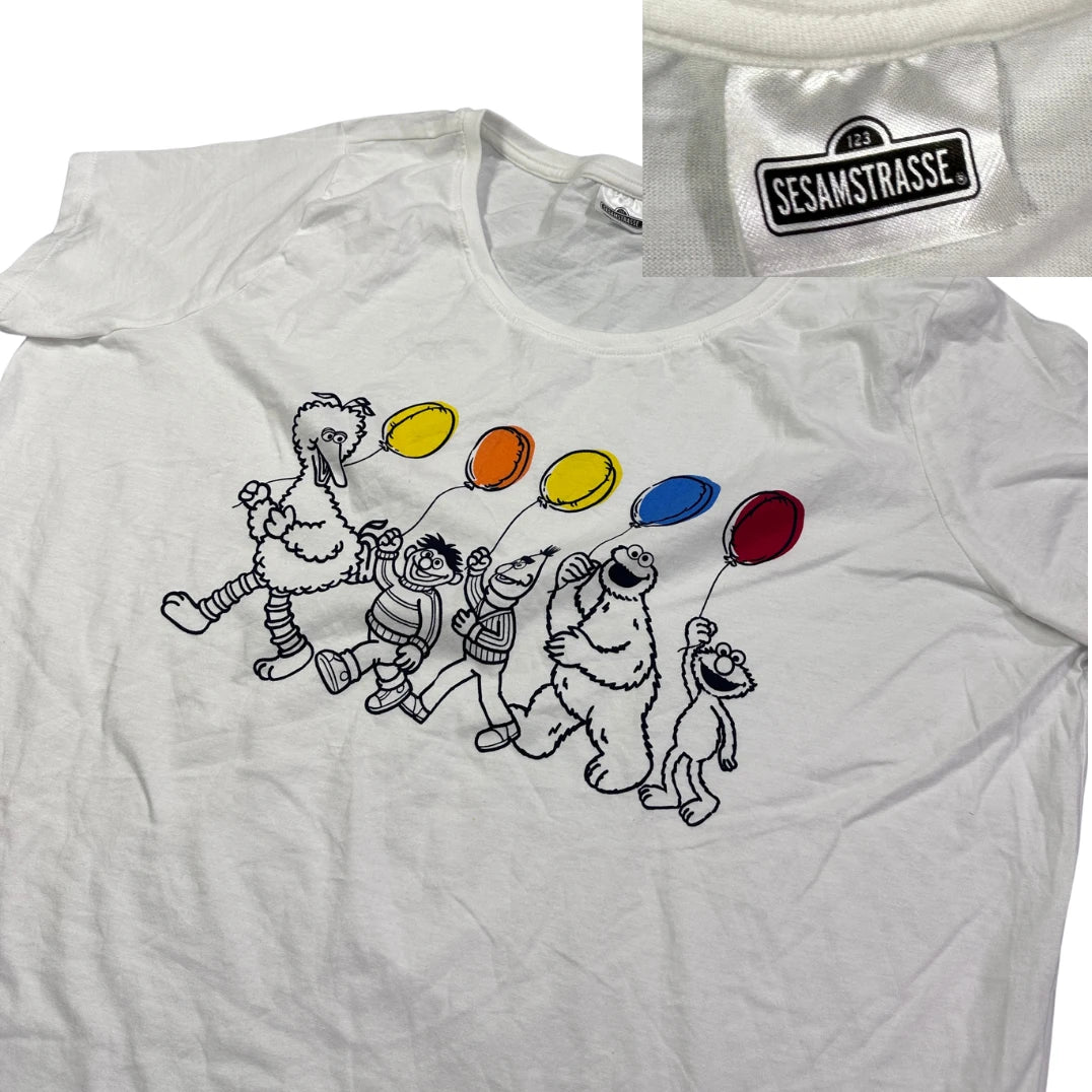 Sesamstrasse® White Graphic T-Shirt