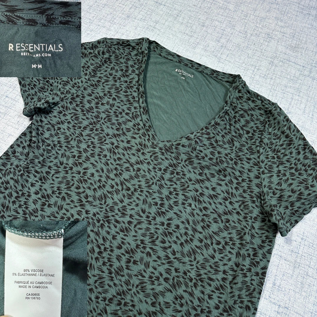 R Essentials Green Women's T Shirt-M Shirts
