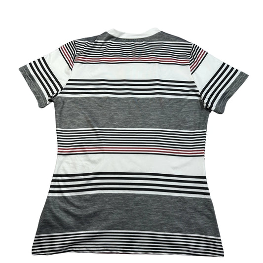 Unbranded Gray Striped T Shirt-L
