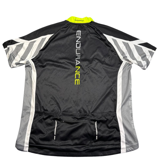 Endurance® Black Cycling Jersey Reflective-4XL