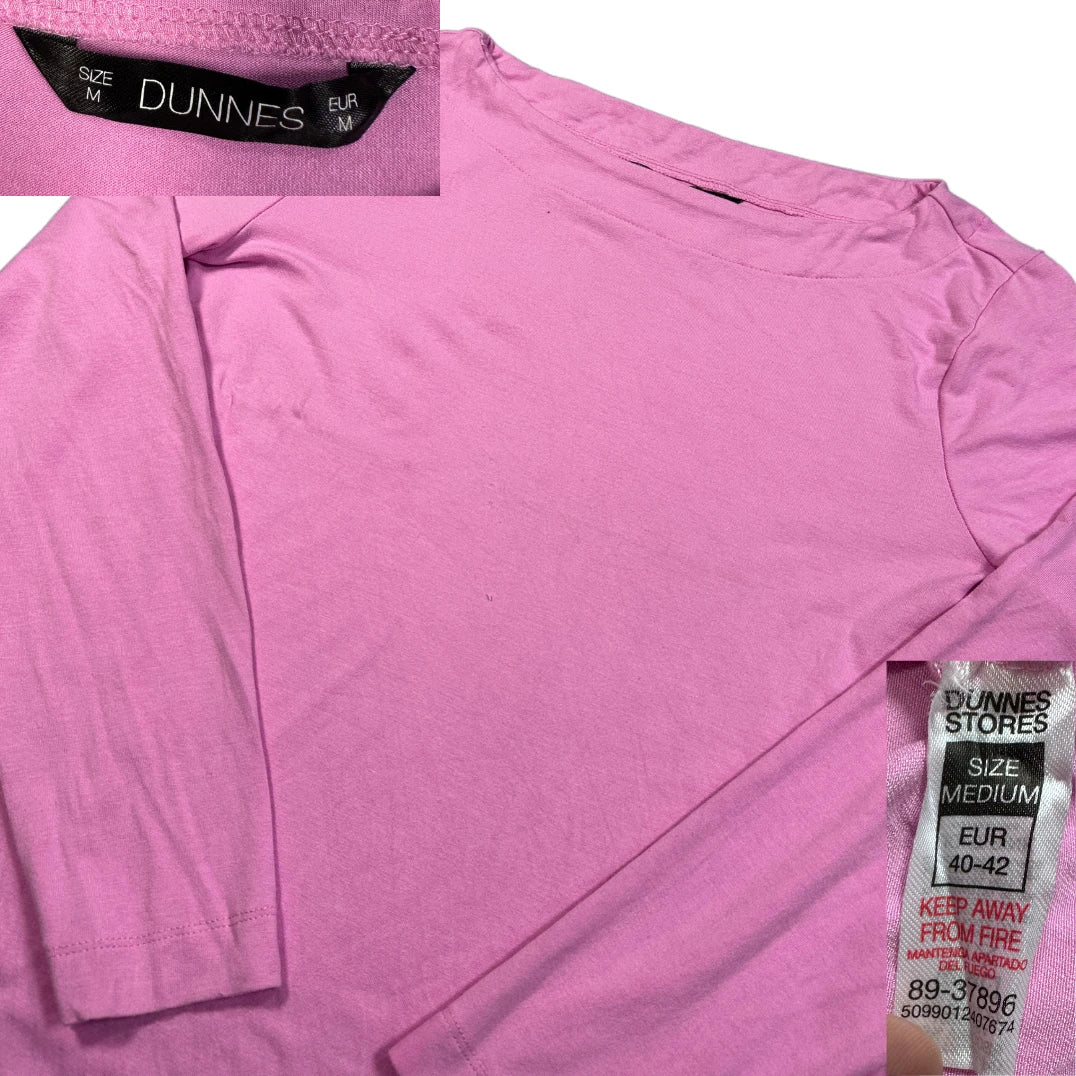 Dunnes Stores® Pink Long Sleeve Top-M