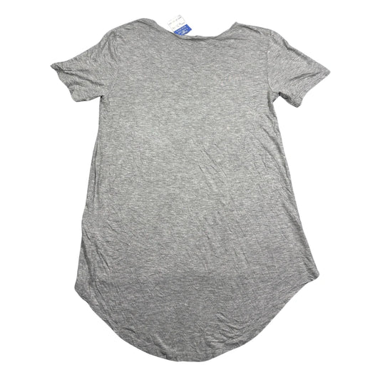 Zara® Grey Embroidered Script High Low T Shirt-M