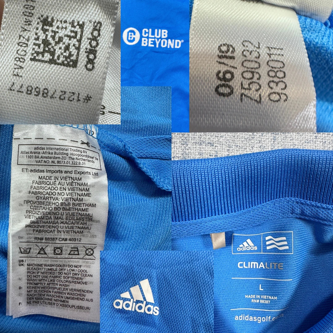 Adidas® Blue Climalite Golf Polo-L